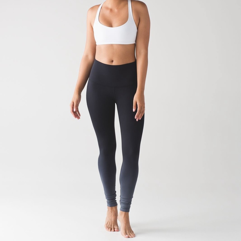 Black/grey ombré wunder under tights - 31”